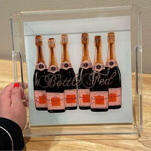 Ashley Longshore #BottleFed Veuve Tray